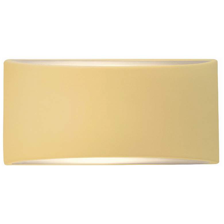 Image 1 Ambiance 5" Muted Yellow Small Tapered Arc ADA Wall Sconce