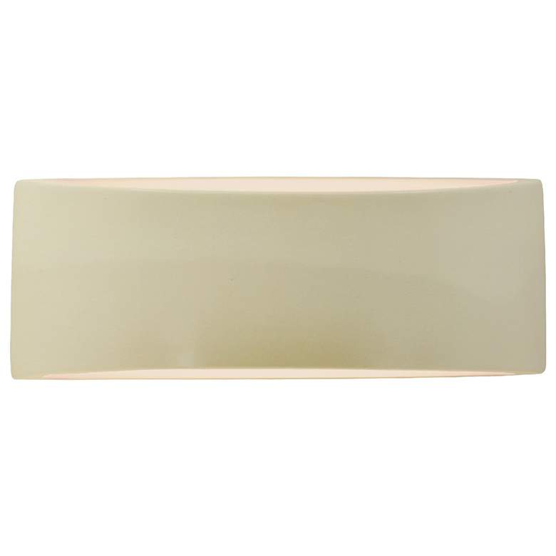 Image 1 Ambiance 5" Vanilla Gloss Medium Tapered Arc ADA Wall Sconce
