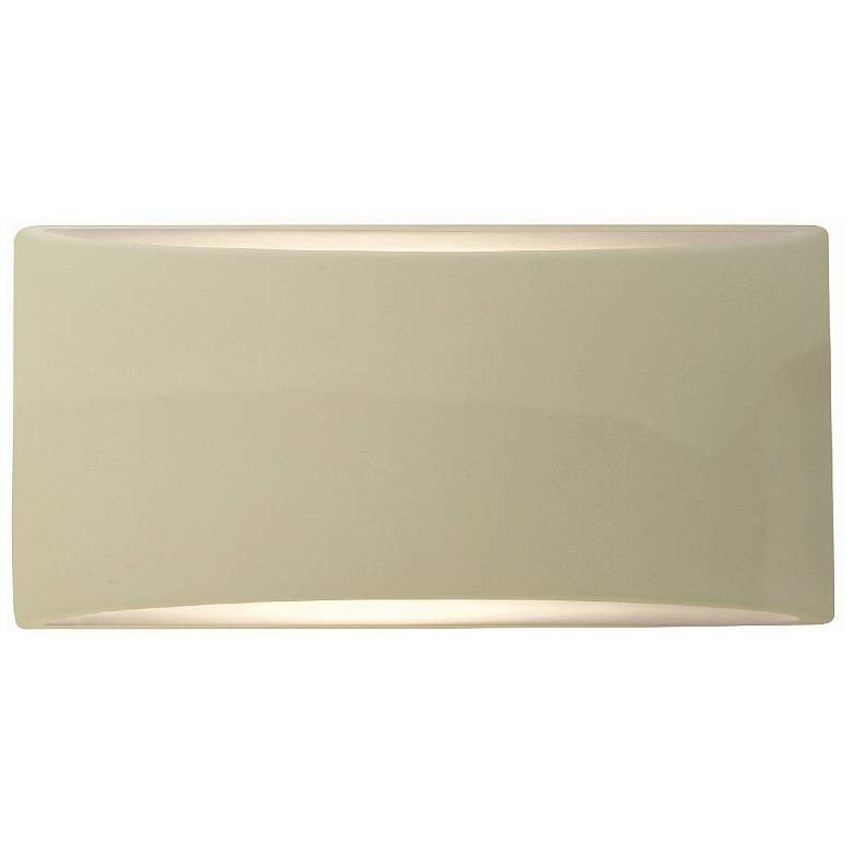Image 1 Ambiance 5" Vanilla Gloss Small Tapered Arc ADA Wall Sconce