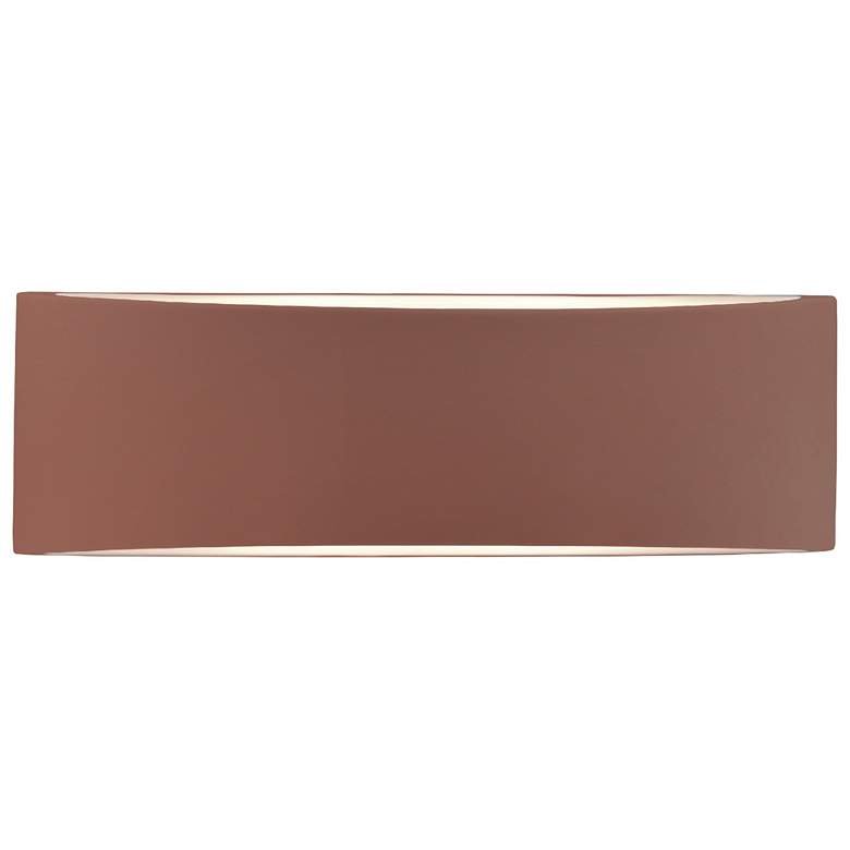 Image 1 Ambiance 5"H Canyon Clay Large Tapered Arc ADA LED Wall Sconce