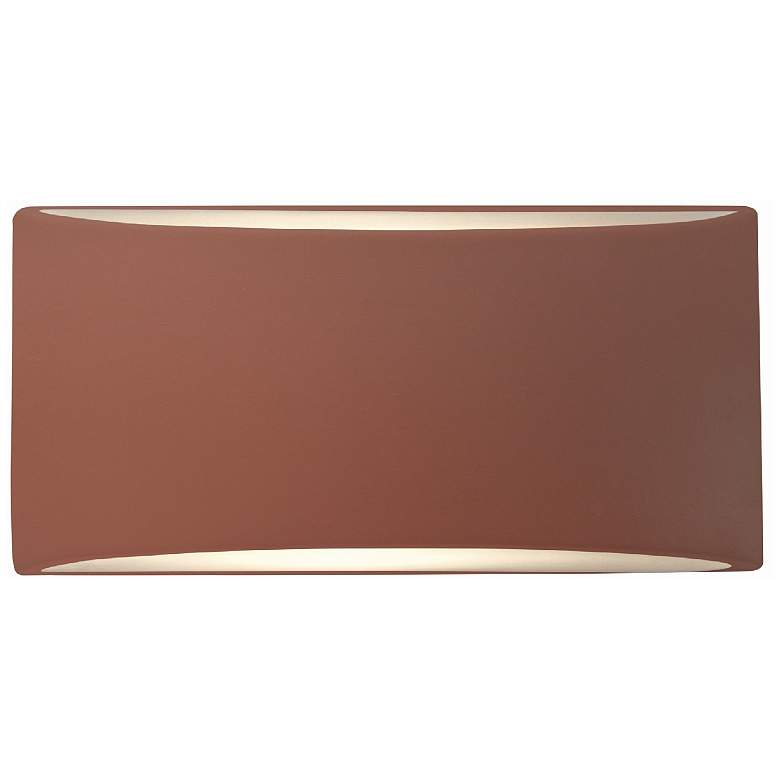 Image 1 Ambiance 5"H Canyon Clay Small Tapered Arc ADA LED Wall Sconce