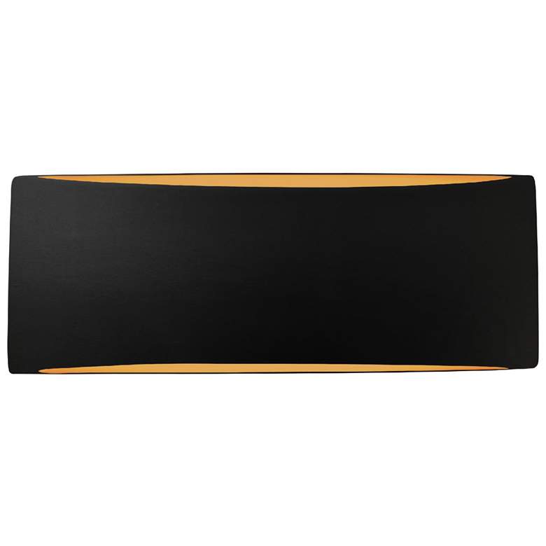 Image 1 Ambiance 5"H Carbon/Gold Medium Tapered Arc ADA LED Sconce