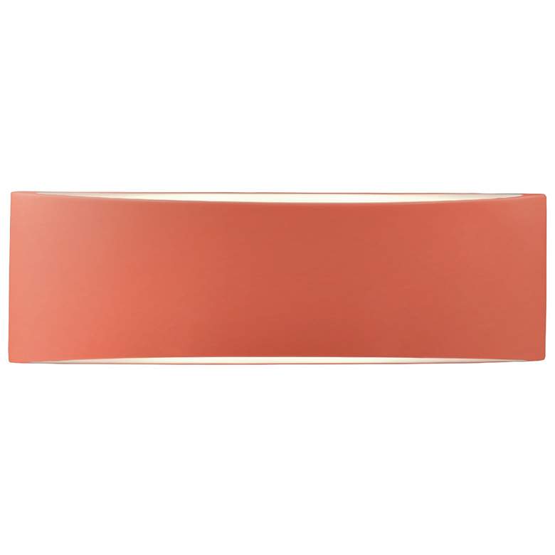 Image 1 Ambiance 5"H Gloss Blush Large Tapered Arc ADA LED Wall Sconce