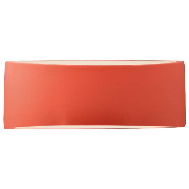 Image 1 Ambiance 5"H Gloss Blush Medium Tapered Arc ADA LED Wall Sconce