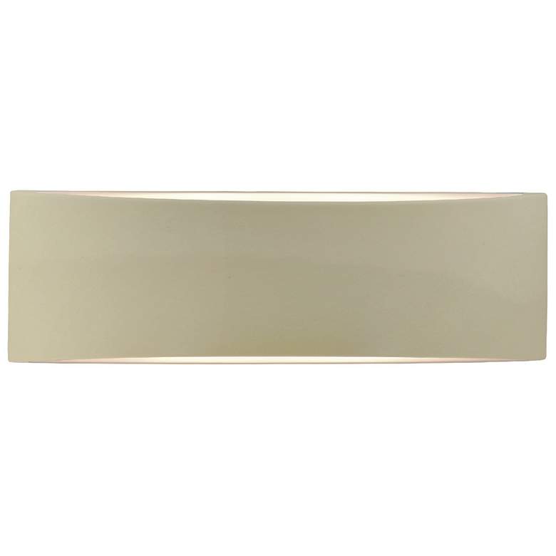 Image 1 Ambiance 5"H Vanilla Gloss Large Tapered Arc ADA LED Wall Sconce