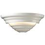 Ambiance 6 1/4" High Gloss White Ceramic Supreme Wall Sconce
