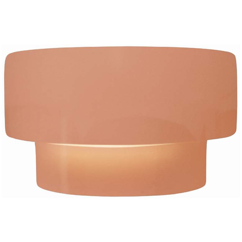 Image 1 Ambiance 6" Gloss Blush Tier ADA Wall Sconce