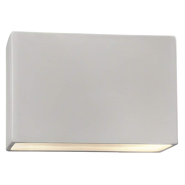 Image 1 Ambiance 6 inch High Bisque Wide Rectangle ADA Wall Sconce