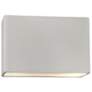 Ambiance 6" High Bisque Wide Rectangle ADA Wall Sconce