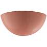 Ambiance 6" High Gloss Blush Quarter Sphere LED Wall Sconce