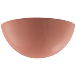 Ambiance 6" High Gloss Blush Quarter Sphere Wall Sconce