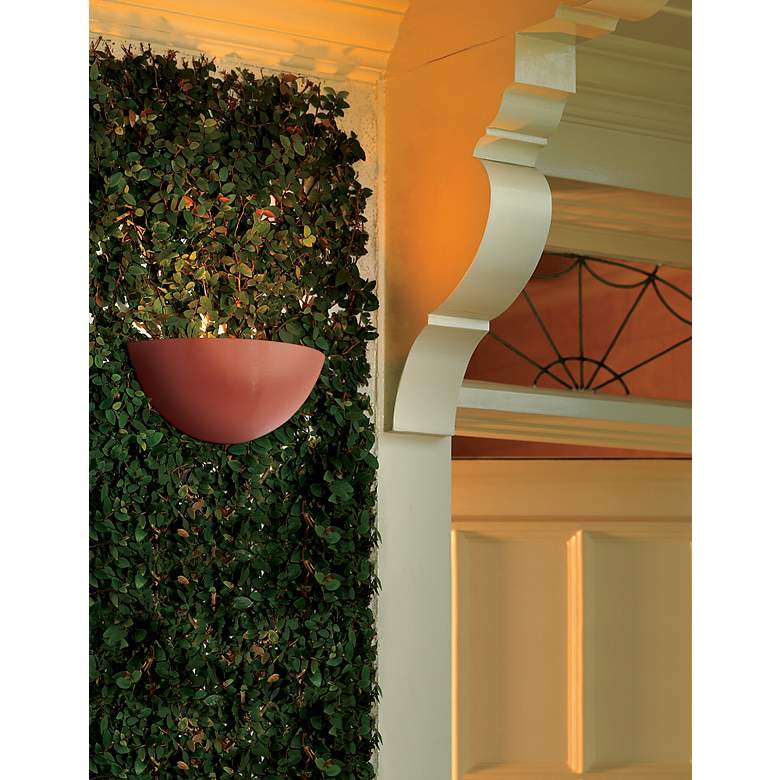 Image 2 Ambiance 6" High Gloss Blush Quarter Sphere Wall Sconce more views