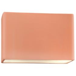 Ambiance 6&quot; High Gloss Blush Wide Rectangle ADA Wall Sconce