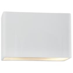 Ambiance 6&quot; High Gloss White Ceramic ADA Wall Sconce