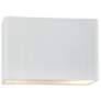 Ambiance 6" High Gloss White Wide Rectangle ADA Wall Sconce