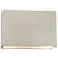 Ambiance 6" High Matte White Wide Rectangle ADA Wall Sconce