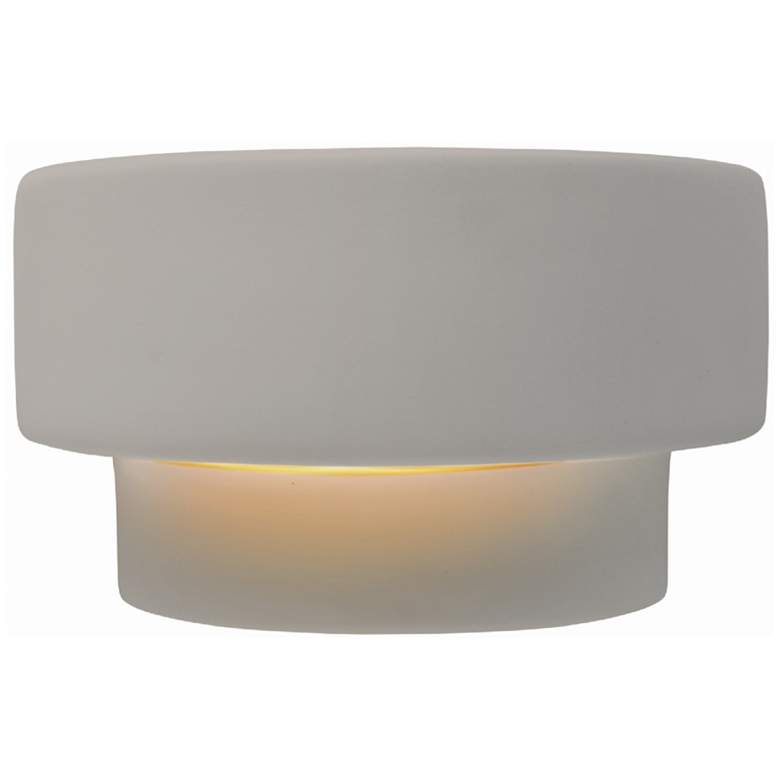 Image 1 Ambiance 6" Matte White/Champagne Gold Tier ADA LED Wall Sconce
