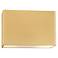 Ambiance 6" Open Muted Yellow Small Rectangle Wide ADA Outdoor LED Sco