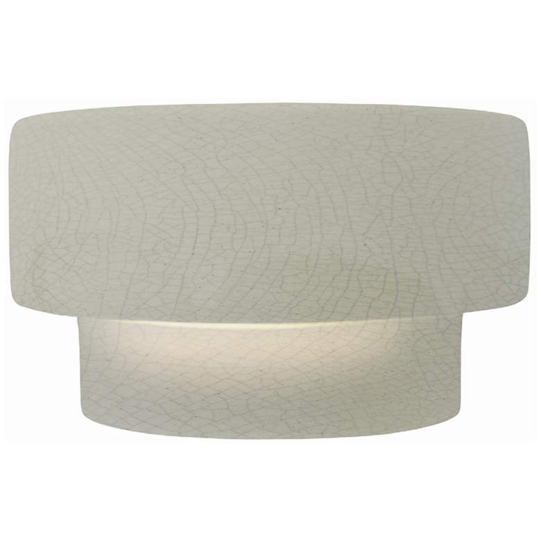 Image 1 Ambiance 6" White Crackle Tier ADA LED Wall Sconce