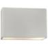 Ambiance 6"H Bisque Wide Rectangle Closed ADA Outdoor Sconce