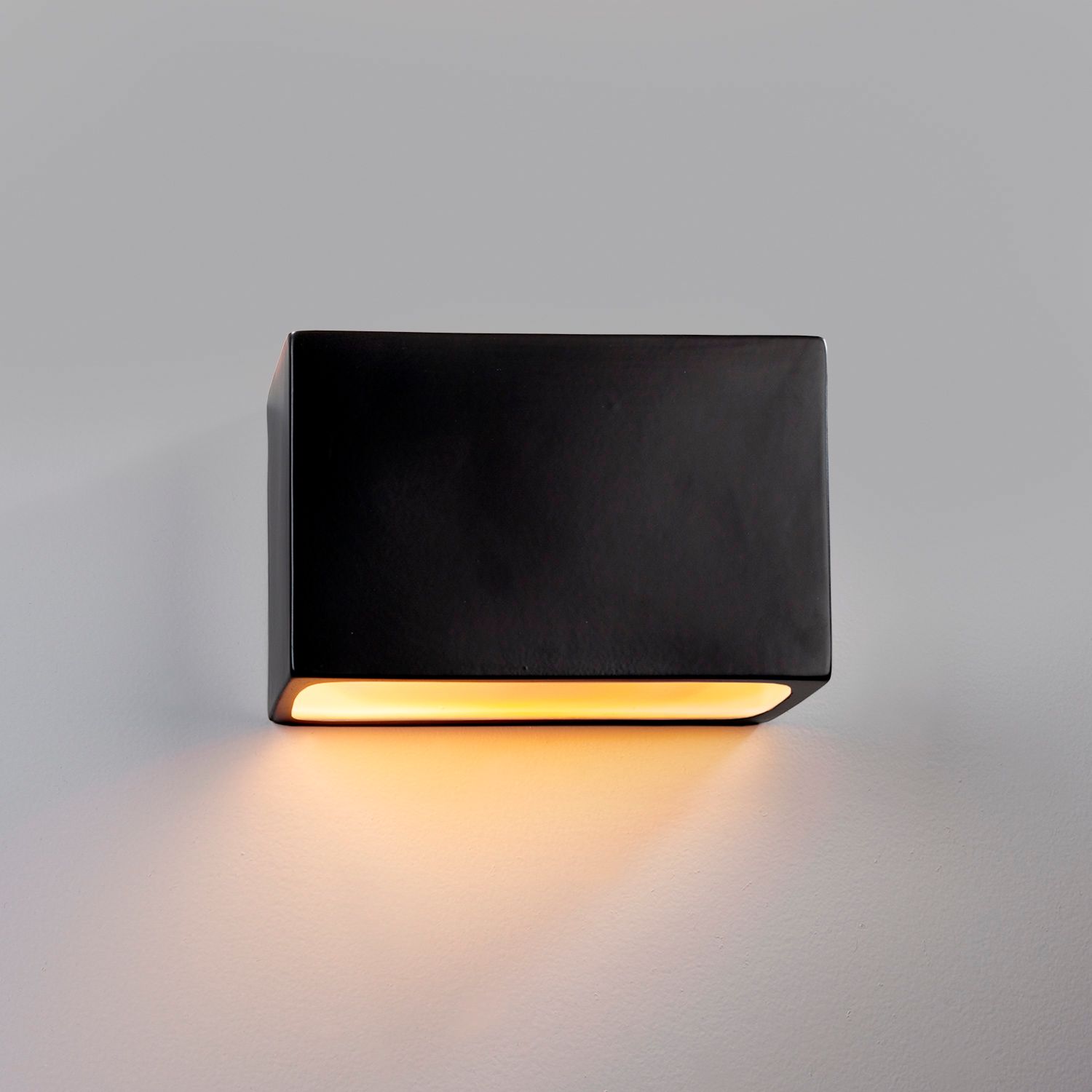 Image 2 Ambiance 6"H Bisque Wide Rectangle Closed ADA Outdoor Sconce more views