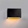 2_Ambiance 6"H Bisque Wide Rectangle Closed ADA Outdoor Sconce more views