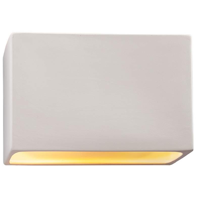 Image 1 Ambiance 6 inchH Bisque Wide Rectangle Closed ADA Wall Sconce