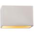 Ambiance 6"H Bisque Wide Rectangle Closed ADA Wall Sconce
