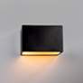 2_Ambiance 6"H Bisque Wide Rectangle Closed ADA Wall Sconce more views
