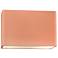 Ambiance 6"H Blush Wide Rectangle Closed ADA Outdoor Sconce