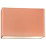 Ambiance 6"H Blush Wide Rectangle LED ADA Outdoor Sconce