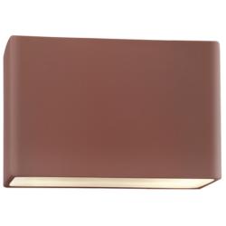 Ambiance 6&quot;H Clay Wide Rectangle Closed ADA Outdoor Sconce