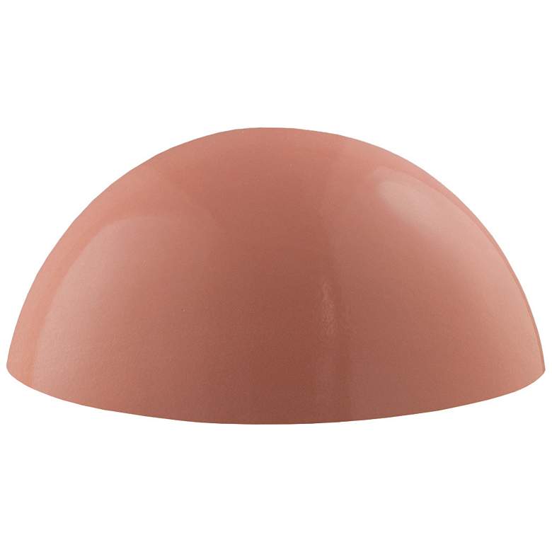 Image 1 Ambiance 6 inchH Gloss Blush Quarter Sphere Outdoor Wall Sconce