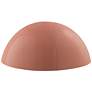 Ambiance 6"H Gloss Blush Quarter Sphere Outdoor Wall Sconce