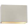 Ambiance 6"H Matte White Wide Rectangle Closed ADA Sconce