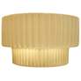 Thumbnail2 of Ambiance 6"H Muted Yellow Tier Pleated ADA LED Wall Sconce