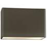 Ambiance 6"H Pewter Wide Rectangle LED ADA Outdoor Sconce