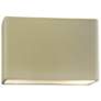 Ambiance 6"H Vanilla Wide Rectangle Closed ADA Wall Sconce