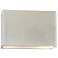 Ambiance 6"H White Crackle Wide Rectangle ADA Wall Sconce