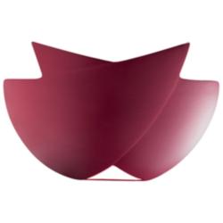 Ambiance 7 3/4" High Cerise Ceramic Fema Wall Sconce