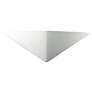 Ambiance 7" High Bisque Triangle ADA Wall Sconce