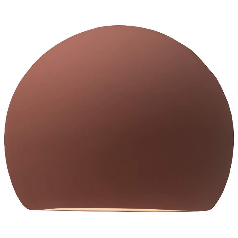 Image 1 Ambiance 8" Canyon Clay Globe ADA Outdoor LED Wall Sconce