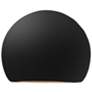 Ambiance 8" Carbon Matte Black/Champagne Gold Globe ADA Outdoor LED Sc