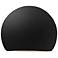 Ambiance 8" Carbon Matte Black/Champagne Gold Globe ADA Outdoor LED Sc
