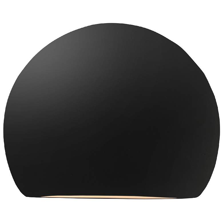 Image 1 Ambiance 8" Carbon Matte Black Globe ADA LED Wall Sconce