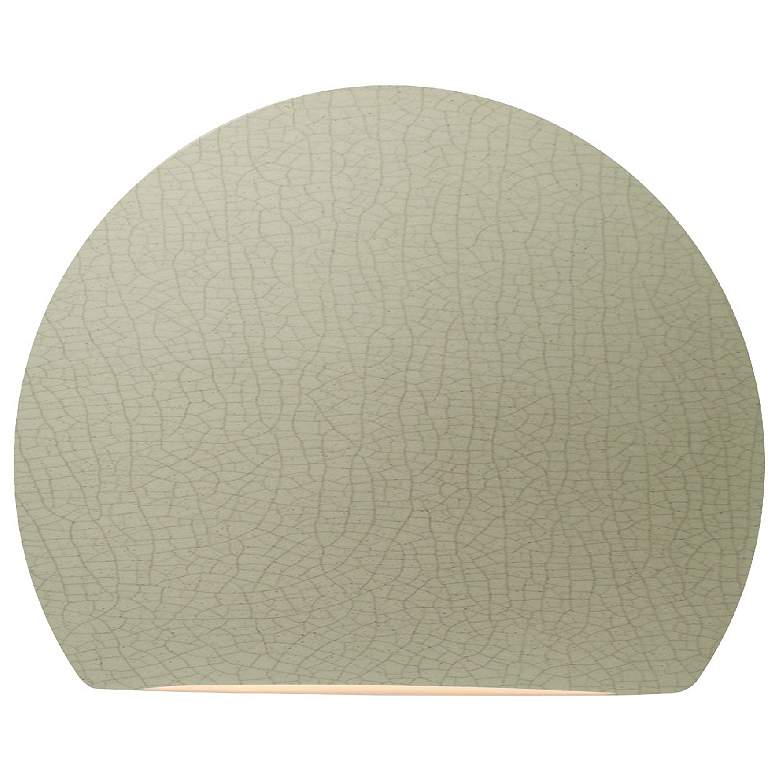Image 1 Ambiance 8" Celadon Green Crackle Globe ADA LED Wall Sconce