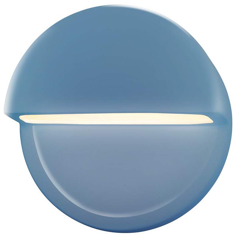 Image 1 Ambiance 8" Closed Top Sky Blue Dome ADA LED Wall Sconce