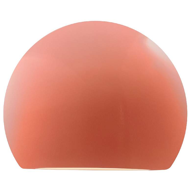 Image 1 Ambiance 8" Gloss Blush Globe ADA Outdoor LED Wall Sconce
