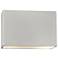 Ambiance 8" High Bisque Large Wide Rectangle ADA Wall Sconce