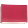 Ambiance 8" High Cerise Wide Rectangle ADA Wall Sconce